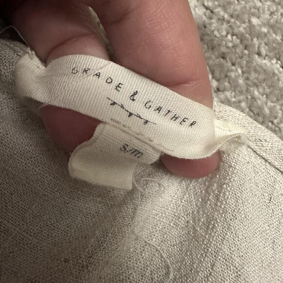 Grade & Gather Dress Womens Small Medium Linen Blend Sleeveless Pockets Flowy - Picture 6 of 11